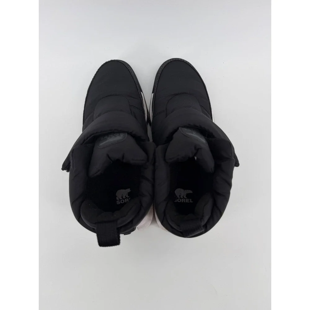 Sorel Kinetic Impact‎ NXT Puffy Boot Black White Women 9 Sneaker Boot